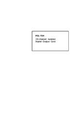 Advantech PCL-734 User Manual