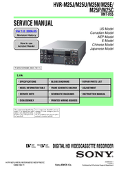 Sony HVR-M25J Service Manual