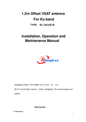 Shenglu SL1.2KuSC-B Installation, Operation And Maintenance Manual