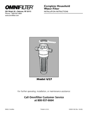 Omnifilter U27 Installation Instructions