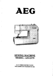 Aeg AEG2379 Instruction Manual