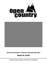 Open Country FG-325SK Care And Use Manual