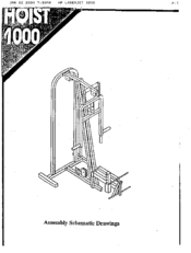 Hoist Fitness 1000 Assembly Instructions Manual