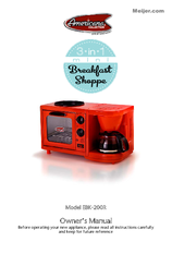 Maxi-matic Americana Breakfast Shoppe EBK-200R Owner's Manual