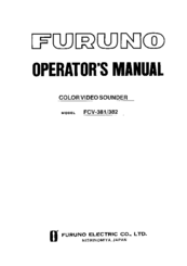 Furuno FCV-381 Operator's Manual