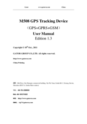 Gator M508 User Manual