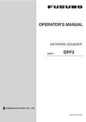 Furuno Network Sounder DFF3 Operator's Manual