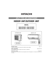 Hitachi RAC-VX10CF Operation Manual