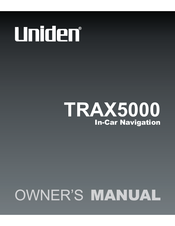 Uniden TRAX5000 Owner's Manual
