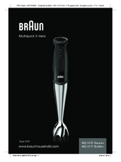 Braun MQ 5137 Sauce+ Multiquick 5 Vario Manual