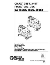 Nilfisk-Advance I-MAX 32C Instructions For Use Manual