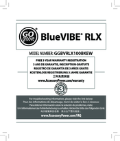 Go groove BlueVIBE RLX GGBVRLX100BKEW User Manual