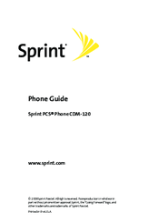 Sprint PCS CDM-120 Phone Manual