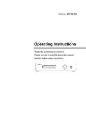 Grandbeing MX0808-N50 Operating Instructions Manual