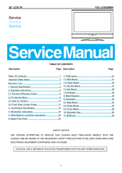 Thompson TCL LCD32B5H Service Manual
