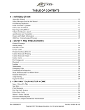 Winnebago 2008 Ellipse Operator's Manual