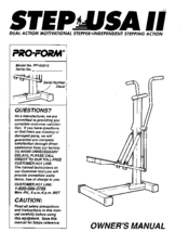 Pro-Form Step USA II PF105010 Owner's Manual