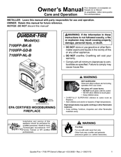 Quadra-Fire 7100FP-GD-B Owner's Manual