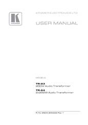 Kramer TR-94 User Manual