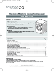 Daewoo Electronics DWDHQ1421D Instruction Manual