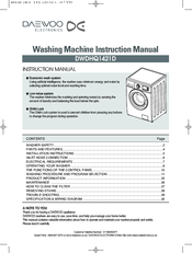 DAEWOO ELECTRONICS DWDHQ1421D Instruction Manual