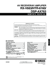 Yamaha DSP-AX763 Manuals | ManualsLib