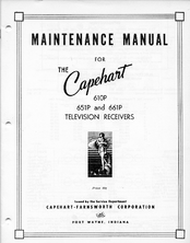 Capehart 610P Maintenance Manual