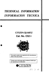 Citizen C52 series Technical Information