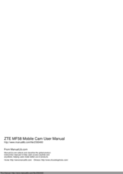 ZTE MF58 User Manual
