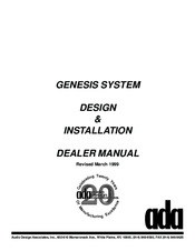 Ada GENESIS SYSTEM Design & Installation Manual
