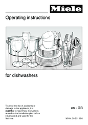 Miele G4500SC Operating Instructions Manual