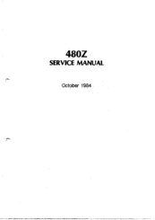RM 380Z Service Manual