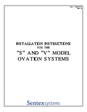 Sentex Ovation S Installation Instructions Manual