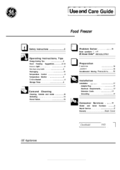 GE FH25 Use And Care Manual
