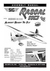 SIG RASCAL 110 EG ARF Assembly Manual