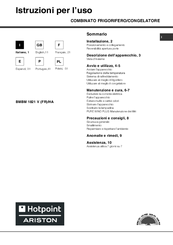 Hotpoint Ariston BMBM 1821V FR/HA Operating Instructions Manual