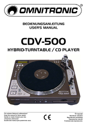 Omnitronic CDV-500 User Manual
