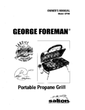 George Foreman GP160 Owner's Manual