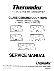 Thermador CEH456Q Service Manual