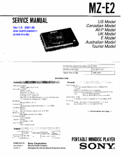 Sony MZ-E2 Service Manual
