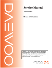 Daewoo Electronics DWF-260NS Service Manual