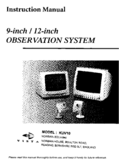 Vista KUV10 Instruction Manual
