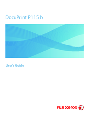 Fuji xerox DocuPrint P115 b Manuals 