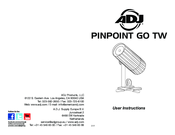 ADJ PINPOINT GO TW User Instructions
