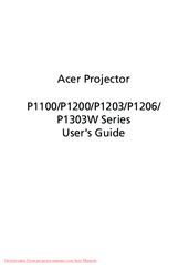 Acer P1100 Series User Manual