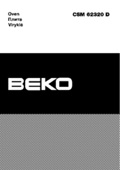 Beko CSM 62320 D Manual