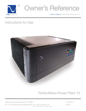 PS Audio PerfectWave Power Plant 10 Owner's Reference Manual