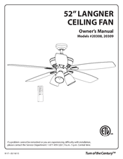 Turn of the century LANGNER 20309 Owner's Manual