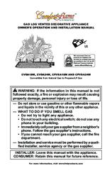 Comfortflame CVDA18M Owner's Operation And Installation Manual