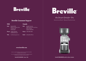 Breville the Smart Grinder Pro BCG820BSSXL Instruction Book